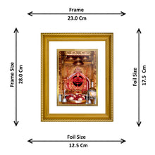 Load image into Gallery viewer, DIVINITI Salasar Balaji Gold Plated Wall Photo Frame, Table Decor| DG Frame 056 Size 2.5 and 24K Gold Plated Foil (28 CM X 23 CM)
