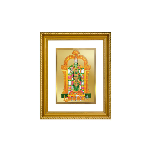 Diviniti 24K Gold Plated Meenakshi Wooden Photo Frame for Home & Office Decor, Wall Hanging, Tabletop, Puja Room, Gift DG056S2.5 (29.5x24.5 CM)