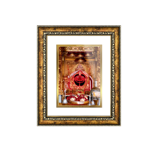 DIVINITI 24K Gold Plated Salasar Balaji Wall Photo Frame for Home Decor, Wall Hanging, Table Top, Puja Room & Gift DG113S3 (27.6X35.4 CM)