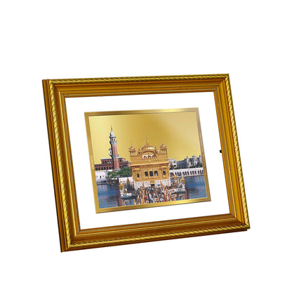 DIVINITI 24K Gold Plated Golden Temple Wall Photo Frame for Home Decor, Wall Hanging, Table Top, Puja Room & Gift DG056S3 (27.6X35.4 CM)