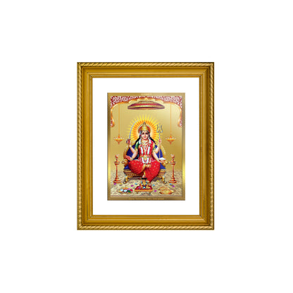 Diviniti 24K Gold Plated Santoshi Mata Wooden Photo Frame for Home & Office Decor, Wall Hanging, Tabletop, Puja Room, Gift DG056S2.5 (29.5x24.5 CM)