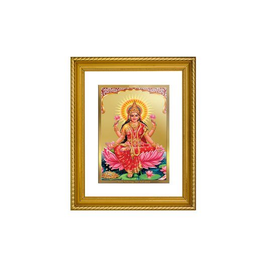 Diviniti 24K Gold Plated Lakshmi Wooden Photo Frame for Home & Office Decor, Wall Hanging, Tabletop, Puja Room, Gift DG056S2.5 (29.5x24.5 CM)