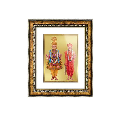 DIVINITI 24K Gold Plated Swaminarayan Wall Photo Frame for Home Decor, Wall Hanging, Table Top, Puja Room & Gift DG113S3 (27.6X35.4 CM)