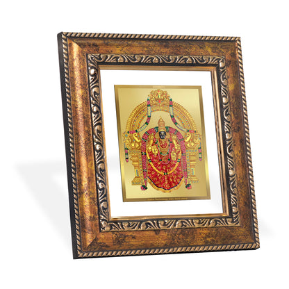 DIVINITI 24K Gold Plated Foil Padmavati Wall Photo Frame, Table Decor for Home & Office Decor Gift Items DG 113 Size 1 (17.7x15.9 CM)