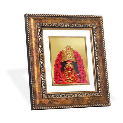 DIVINITI 24K Gold Plated Foil Maa Tara Wall Photo Frame, Table Decor for Home & Office Decor Gift Items DG 113 Size 1 (17.7x15.9 CM)