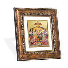 Load image into Gallery viewer, DIVINITI Ram Darbar Gold Plated Wall Photo Frame, Table Decor| DG Frame 113 Size 1 and 24K Gold Plated Foil (17.5 CM X 16.5 CM)
