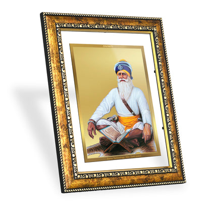 DIVINITI Baba Deep Singh Gold Plated Wall Photo Frame, Table Decor| DG Frame 113 Size 2.5 and 24K Gold Plated Foil (29 CM X 23.7 CM)