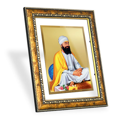 DIVINITI 24K Gold Plated Guru Tegh Bahadur Ji Wall Photo Frame for Home Decor, Wall Hanging, Table Top, Puja Room & Gift DG113S3 (27.6X35.4 CM)