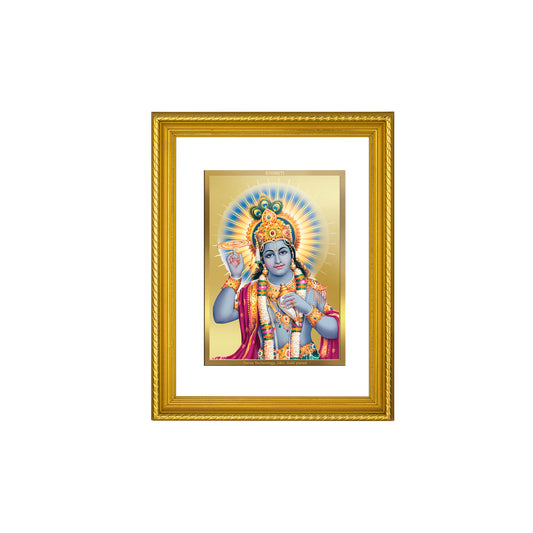 DIVINITI 24K Gold Plated Vishnu Wall Photo Frame for Home Decor, Wall Hanging, Table Top, Puja Room & Gift DG056S3 (27.6X35.4 CM)