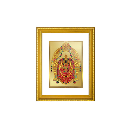 DIVINITI 24K Gold Plated Padmavati Wall Photo Frame for Home Decor, Wall Hanging, Table Top, Puja Room & Gift DG056S3 (27.6X35.4 CM)