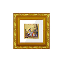 Load image into Gallery viewer, DIVINITI 24K Gold Plated Laddu Gopal Photo Frame For Home Decor, Puja, Housewarming (10.8 X 10.8 CM)
