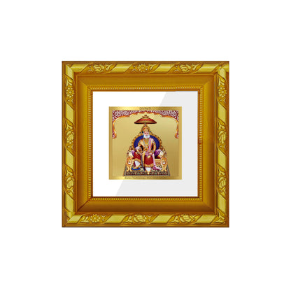 DIVINITI 24K Gold Plated Foil Agrasen Maharaj Photo Frame for Home Wall Decor, Table Top, Luxury Gift|DG103S1A (10x10 CM)