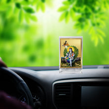 Load image into Gallery viewer, Diviniti 24K Gold Plated Baba Balak Nath Frame For Car Dashboard, Home Decor, Worship &amp; Gift (11 x 6.8 CM)
