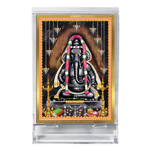 Load image into Gallery viewer, Diviniti 24K Gold Plated Ayyappa Vinayagar Frame For Car Dashboard, Home Decor, Worship &amp; Gift (11 x 6.8 CM)
