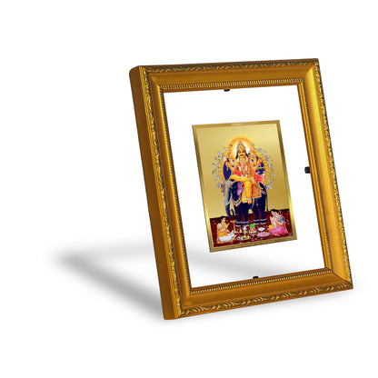 DIVINITI 24K Gold Plated Foil Vishwakarma Wall Photo Frame Religious Photo Frame Idol for Home & Office Decor Prayer, Gifts Items DG 101 Size 1 (15.3x14.9 CM)