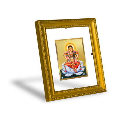 DIVINITI 24K Gold Plated Foil Tripura Devi Wall Photo Frame Religious Photo Frame Idol for Home & Office Decor Prayer, Gifts Items DG 101 Size 1 (15.3x14.9 CM)