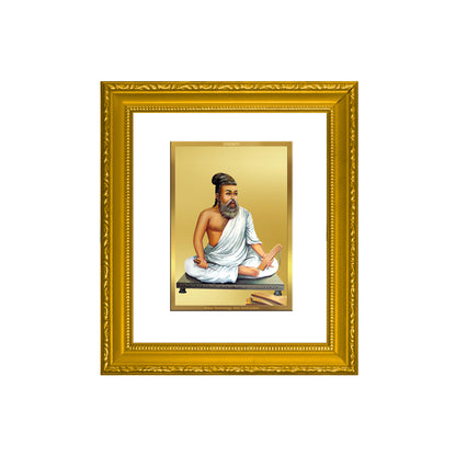 DIVINITI 24K Gold Plated Foil Thiruvalluvar Wall Photo Frame Religious Photo Frame Idol for Home & Office Decor Prayer, Gifts Items DG 101 Size 1 (15.3x14.9 CM)