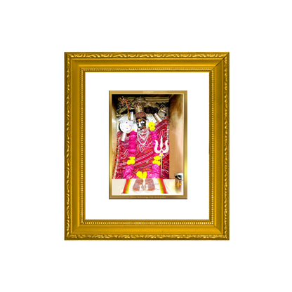 DIVINITI 24K Gold Plated Foil Oriya Mata Wall Photo Frame Religious Photo Frame Idol for Home & Office Decor Prayer, Gifts Items DG 101 Size 1 (15.3x14.9 CM)