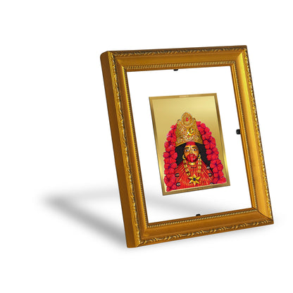 DIVINITI 24K Gold Plated Foil Maa Tara Wall Photo Frame Religious Photo Frame Idol for Home & Office Decor Prayer, Gifts Items DG 101 Size 1 (15.3x14.9 CM)