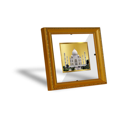 DIVINITI 24K Gold Plated Foil Taj Mahal Wall Photo Frame Religious Photo Frame Idol for Home & Office Decor Prayer, Gifts Items DG 101 Size 1 (15.3x14.9 CM)