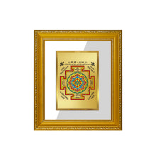 Load image into Gallery viewer, DIVINITI Shree Yantra Gold Plated Wall Photo Frame| DG Frame 101 Size 1 Wall Photo Frame and 24K Gold Plated Foil| Religious Photo Frame Idol For Prayer, Gifts Items (15CMX13CM)
