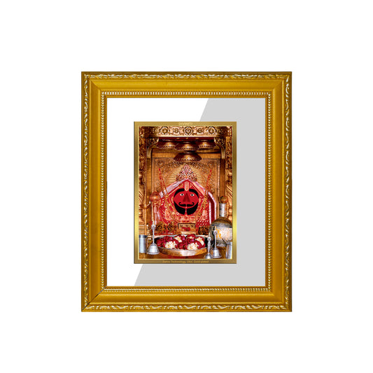 DIVINITI 24K Gold Plated Foil Salasar Balaji Wall Photo Frame Religious Photo Frame Idol for Home & Office Decor Prayer, Gifts Items DG 101 Size 1 (15.3x14.9 CM)