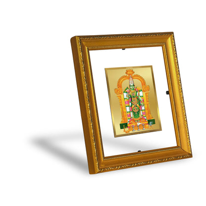 DIVINITI 24K Gold Plated Foil Meenakshi Wall Photo Frame Religious Photo Frame Idol for Home & Office Decor Prayer, Gifts Items DG 101 Size 1 (15.3x14.9 CM)