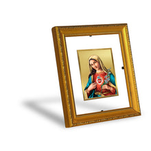 Load image into Gallery viewer, DIVINITI 24K Gold Plated Foil Mother Mary Wall Photo Frame Religious Photo Frame Idol for Home &amp; Office Decor Prayer, Gifts Items DG 101 Size 1 (15.3x14.9 CM)
