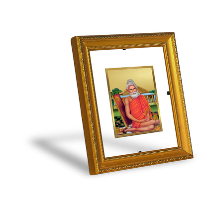 DIVINITI 24K Gold Plated Foil Baba Lokenath Wall Photo Frame Religious Photo Frame Idol for Home & Office Decor Prayer, Gifts Items DG 101 Size 1 (15.3x14.9 CM)