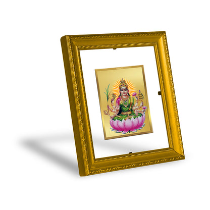 DIVINITI 24K Gold Plated Foil Dhanya Lakshmi Wall Photo Frame Religious Photo Frame Idol for Home & Office Decor Prayer, Gifts Items DG 101 Size 1 (15.3x14.9 CM)