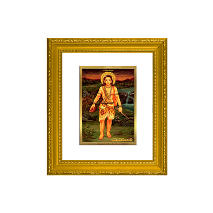 DIVINITI 24K Gold Plated Foil Guru Gorakh Nath Wall Photo Frame Religious Photo Frame Idol for Home & Office Decor Prayer, Gifts Items DG 101 Size 1 (15.3x14.9 CM)