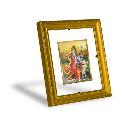 DIVINITI 24K Gold Plated Foil Ardhnarishwar Wall Photo Frame Religious Photo Frame Idol for Home & Office Decor Prayer, Gifts Items DG 101 Size 1 (15.3x14.9 CM)