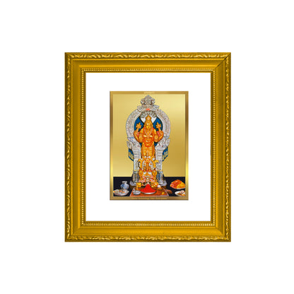 DIVINITI 24K Gold Plated Foil Annapoorna Wall Photo Frame Religious Photo Frame Idol for Home & Office Decor Prayer, Gifts Items DG 101 Size 1 (15.3x14.9 CM)