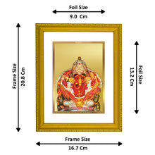 Load image into Gallery viewer, DIVINITI SIDDHIVINAYAK 24K Gold Plated Wall Photo Frame| DG Frame 103 Size 2 Wall Photo Frame, Gifts Items (20.8CMX16.7CM)
