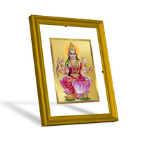 Load image into Gallery viewer, DIVINITI 24K Gold Plated Foil Goddess Dhan Lakshmi Wooden Luxurious Photo Frame Idol for Puja Room, Home Decor, Wall Hanging, Gift | DG101 Size 2 (22.6x18.4 CM)
