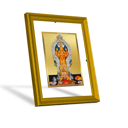 DIVINITI 24K Gold Plated Foil Goddess Annapoorna Classic Photo Frame Idol for Puja Room, Wall Hanging, Luxury Gift|DG101 Size 2 (22.6x18.4 CM)