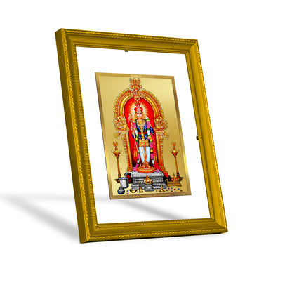 DIVINITI 24K Gold Plated Raja Alangaram Exquisite Photo Frame Idol for Home & Office Decor, Wall Hanging, Workshop, Table Top, Gift|DG101 Size 2 (22.6x18.4 CM)