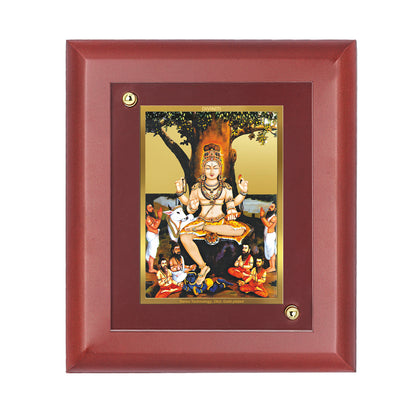 DIVINITI 24K Gold Plated Foil Vallabha Classic Photo Frame Idol for Table Top, Home Decor, Wall Hanging, Worship, Gift|MDF Size 1 (16.7x14.2 CM)