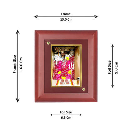 Diviniti Uriya Mata gold-plated Wall Photo Frame, Table Decor| MDF 1 Wooden Photo Frame with 24K gold-plated Foil| Religious Photo Frame Idol For Prayer, Gifts Items