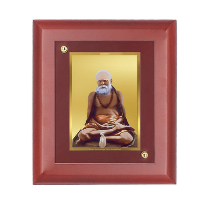 DIVINITI 24K Gold Plated Foil Pambanswamigal Wall Tradition Photo Frame Idol for Puja Room, Home Decor, Table Top , Gift|MDF Size 1 (16.7x14.2 CM)