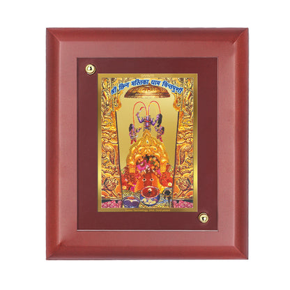 DIVINITI 24K Gold Plated Foil Chintpoorni Maa Wall Photo Frame Idol for Home Decor, Table Top, Puja Room, Luxury Gift|MDF Size 1 (16.7x14.2 CM)