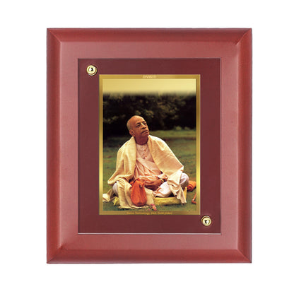 DIVINITI 24K Gold Plated A.C Bhaktivedanta Photo Frame for Home & Office Wall Decor, Table Top, Puja Room, Gift|MDF Size 1 (16.7x14.2 CM)