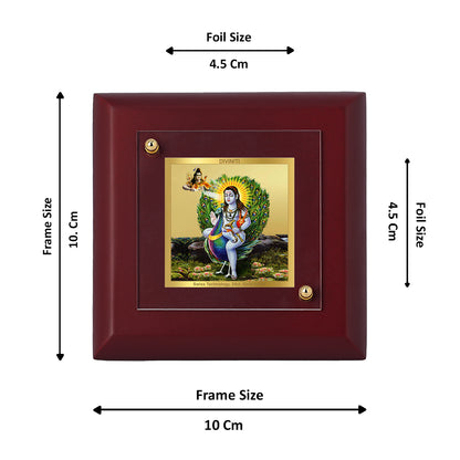 Diviniti 24K Gold Plated Baba Balak Nath Photo Frame Protector, Mentor for Home Decor Showpiece, Table Tops, Luxury Gift | MDF Size 1A (9.9x9.9 CM)