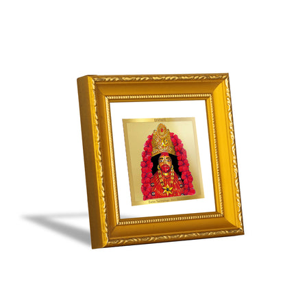 DIVINITI 24K Gold Plated Foil Goddess Tara Photo Frame Idol for Wall Hanging, Puja Room, Table Top, Home Decor, Workshop, Gifts|DG101S1A (10x10 CM)