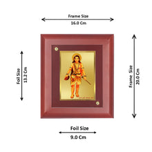 Load image into Gallery viewer, DIVINITI 24K Gold Plated Foil Guru Gorakhnath Wall Photo Frame, Table Decor| Wooden Wall Photo Frame and Religious Photo Frame Idol For Pooja, Gifts Items MDF Size 2 (20x16 CM)
