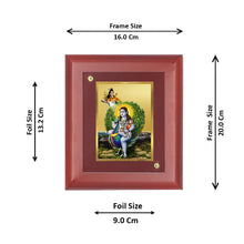 Load image into Gallery viewer, DIVINITI 24K Gold Plated Foil Baba Balak Nath Wall Photo Frame, Table Decor| Wooden Wall Photo Frame and Religious Photo Frame Idol For Pooja, Gifts Items MDF Size 2 (20x16 CM)
