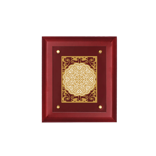 Diviniti 24K Gold Plated Floral Photo Frame Home & Office Decor, Workshop, Tabletop, Gift Items | MDFS2 (20x16 CM)