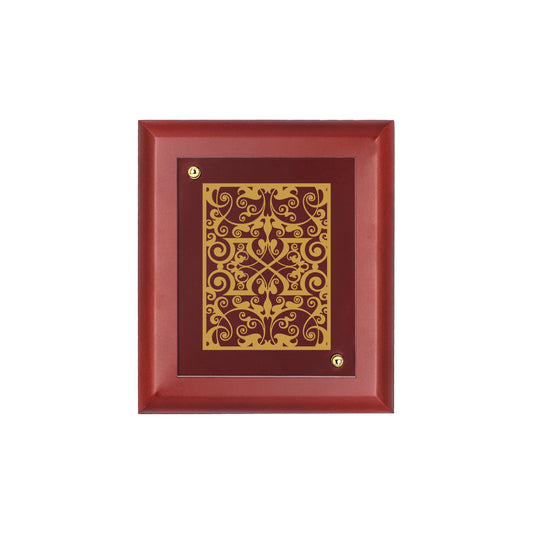 Diviniti 24K Gold Plated FLORAL-2 Wall Hanging for Home| MDF Size 1 Photo Frame For Wall Decoration| Wall Hanging Photo Frame For Home Decor, Living Room, Hall, Guest Room