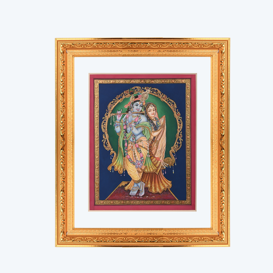 Handmade Radha Krishan Ji| Wall Decoration Painting with Divine Illustration| Stunning & Durable Wall Art| A Perfect Gift Option For Special Occasions|