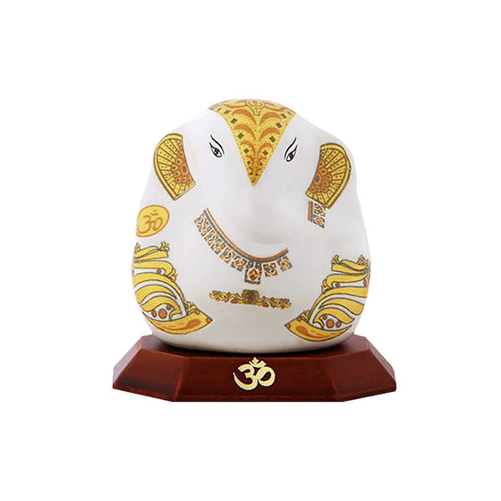 Buy Chaque Decor Marble Dust Ganpati Idol on Lotus in Blessing Posture For  Pooja Room | Ganesh Ji for Temple, Sidhi Vinayaka for Home Decor, Ganesh  Idol for Office, Idol for Gift |